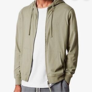 All Saints Green Hooded Sweater